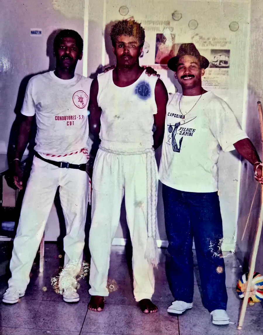 Mestre Cavaco, Mestre Meinha (padrinho do M Jaguara) e Mestre Jaguara